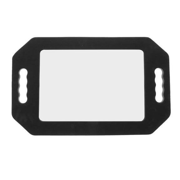 Hemoton Large Foam Hand Mirror with Handle 1 Set Rectangular Hair Salon Equipment for Women and Men Hairstylist Barber Accessories