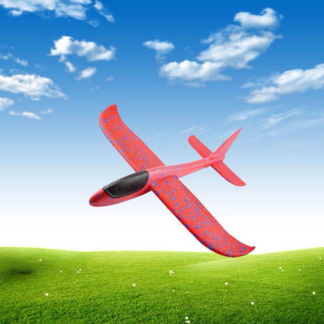 Hand Throw Foam Plane Toys Outdoor Launch Airplane Kids Gift Toy Free Fly Plane Toys Puzzle Model Jouet Not Easy To Break heqiyong toy