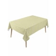 thumbnail image 2 of Yellow Striped Tablecloth Rectangle Table Cloth 60x120, Waterproof Tablecloth Outdoor Table Cloth, Modern Simple Farmhouse Beige Vintage Washable Table Cover for Kitchen Dinning Party, 2 of 8