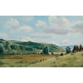 thumbnail image 2 of Lionel Constable 18x13 Black Ornate Wood Framed Double Matted Museum Art Print Titled - Summer Landscape Near Dedham (1849 - 1855), 2 of 5