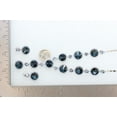 thumbnail image 6 of Faship Gorgeous Navy Blue Premium Rhinestone Crystal Floral Necklace Earrings Set, 6 of 6