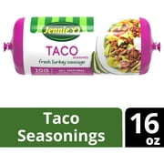 JENNIE-O Taco Seasoned Ground Turkey Sausage - 1 lb. chub 16 oz