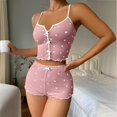 thumbnail image 5 of UDAUDU 2 Piece Pajama Set for Women Heart Pattern Cami Top and Shorts Pjs Sleepwear Sets Comfy Outfits 2XL, 5 of 9