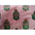 thumbnail image 4 of oneOone Cotton Silk Blush Pink Fabric Floral & Paisley Block Craft Projects Decor Fabric Printed By The Yard 42 Inch Wide, 4 of 4