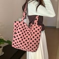 thumbnail image 2 of JennyShop Casual Polka Dot Bolsa De Canvas De Gran Capacidad Bolsa De Mujeres Versátil Bolsa De Hombro De Corduroy Mori Bolsa De Comutador Tote, 2 of 8