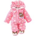thumbnail image 1 of Mono para bebé recién nacido, Pelele con capucha, cálido, grueso, banderines de invierno, prendas de vestir, traje de nieve, pijama para niñas y niños Adepaton WMCH-402, 1 of 4
