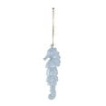 thumbnail image 6 of DecMode 24" Blue Ceramic Sea Horse Windchime with Brown Rope, 6 of 9