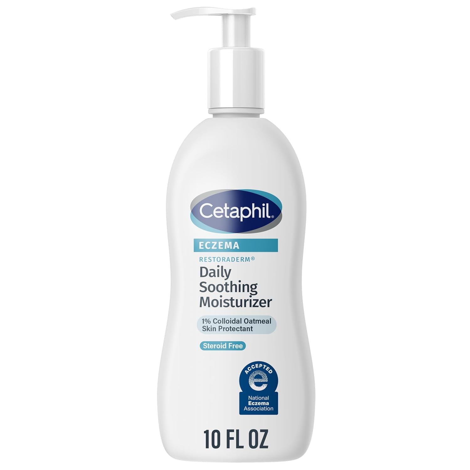 Eczema, Restoraderm Soothing Moisturizer, Fragrance Free, 10 fl oz (296 ml), Cetaphil