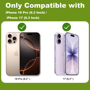 can 2 Pack Matte Privacy Screen Protector for iPhone 17 Pro 6.3,Anti-Glare Anti-Spy Scratch Resistant Tempered Glass Film,Smooth Responsive Touch Anti-Scratch Glass，Easy to Install