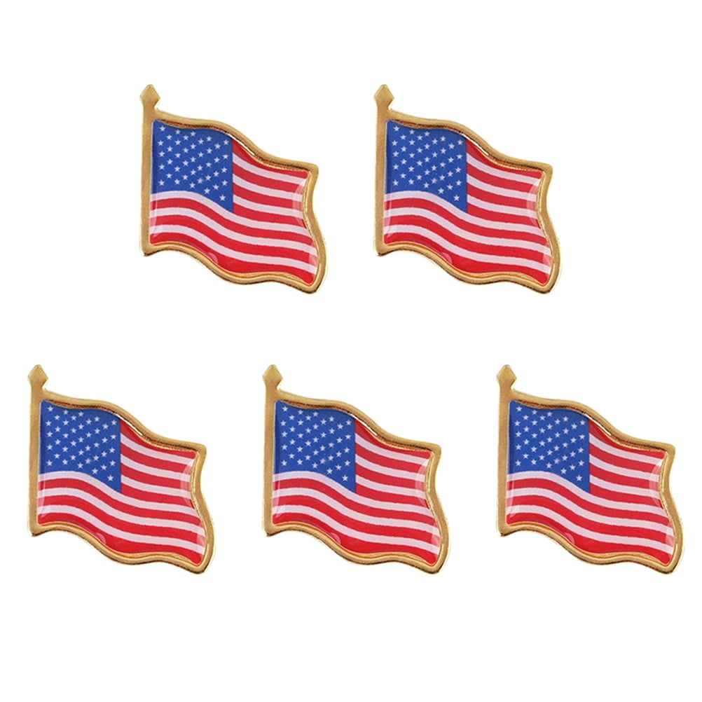 Lot of 100 AMERICAN FLAG LAPEL PIN MADE IN USA Hat Tie Tack Badge Pinback Vest 