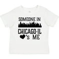 thumbnail image 3 of Inktastic Chicago Illinois Someone Loves Me Skyline Boys or Girls Toddler T-Shirt, 3 of 5