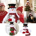 thumbnail image 2 of White Snowman Christmas Tree Topper with Hat and Articulated Arm for Christmas Tree Decoration Hug Snowman Christmas Tree Decoration, 2 of 9