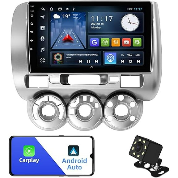 2 32G 9 inches Android 12 Car Stereo for Honda Fit 2004-2007 IPS Touchscreen Car Radio