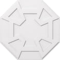 thumbnail image 1 of Ekena Millwork CMP34LG 34 in. OD x 11.75 in. Carré Logan Architectural Grade PVC Contemporain Plafond Médaillon, 1 of 1