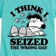 thumbnail image 3 of Peanuts - Lucy I Seized The Wrong Day - Toddler & Youth Girls Short Sleeve Graphic T-Shirt, 3 of 6
