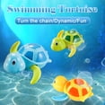 thumbnail image 2 of Green Swimming Turtle Bath Toy For Kids Wind Up Pool Toy Floating Water Play Toy For Bath Time Fun Lightweight Plastic Material 4.5X4.7X2.6 Inches, 2 of 4