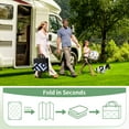 thumbnail image 5 of DEORAB Outdoor Rugs Waterproof Plastic Straw Mat 8'x10' Reversible for RV Patio Deck Beach Navy Blue & Baby Blue, 5 of 5