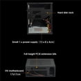 thumbnail image 3 of A09 HTPC Computer Case Mini ITX Gaming PC Chasis Desktop Chasis USB3.0 Computer Case Home Computer Case Negro, 3 of 5