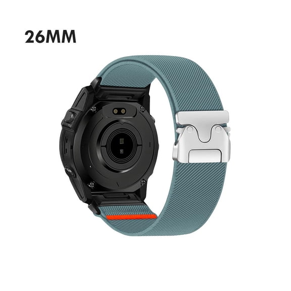 Secure Parachute Buckle Elastic Nylon Watch Band Quick Release for Garmin Fenix Series