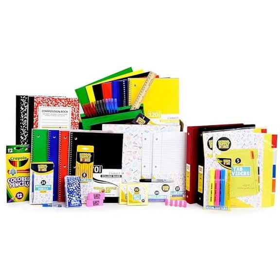 Ultimate High School and College Bundle | 1 Box - 93 Pieces per Box | School Supply Boxes - Back to School Essentials
