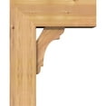 thumbnail image 3 of Ekena Millwork 7 1/2"W x 18"D x 22"H Olympic Block Smooth Bracket w/ Offset Brace, Western Red Cedar, 3 of 25