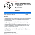 thumbnail image 2 of Right Diesel Glow Plug Wiring Harness - Compatible with 2004 - 2010 Ford E-350 Super Duty 6.0L V8 2005 2006 2007 2008 2009, 2 of 2