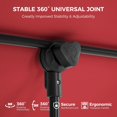 thumbnail image 4 of Parasol de Balcon Extérieur 6x4ft Rouge avec Base de 95lbs, 4 of 7