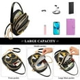 thumbnail image 5 of FORMRS Crossbody Bag for Women Quilted Travel Shoulder Cell Phone Purse with Chain Strap Handbag, Leopard Print Heart Cat, 5 of 7