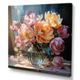 thumbnail image 2 of Designart "Still Life Of Tulip Bouquet V" Tulips Wall Art Living Room, 2 of 7