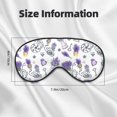 thumbnail image 5 of Naloa Lavender Bicycle Print Sleep Mask for Sleeper, Light Blocking Sleeping Eye Mask for Women Men, Eye Shade with Adjustable Strap for Travel, Nap,Meditation, 5 of 7