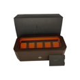 thumbnail image 7 of Wolf 458306 Windsor 5 Piece Watch Box in Brown & Orange MSRP $215, 7 of 7