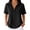 AO17_Black, variant on Womens Summer Waffle Knit Tops Henley Button Down Short Sleeve Casual Trendy Shirts Basic Tee Blouses 2026 Spring Shirt Camel L