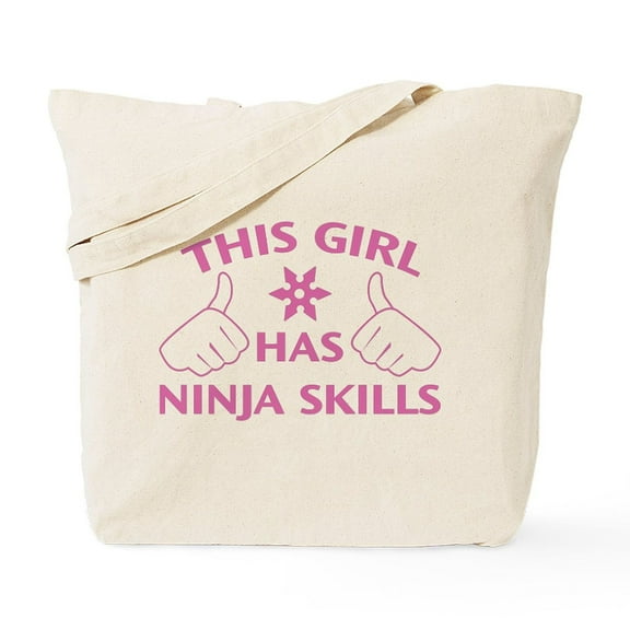 CafePress - This Girl Has Ninja Skills Tote Bag - Unisex Canvas Tote Bag, Beige, 1-Piece