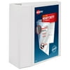 Avery Heavy-Duty View 3 Ring Binder, 5" One Touch EZD Rings, 1 White Binder (79106)
