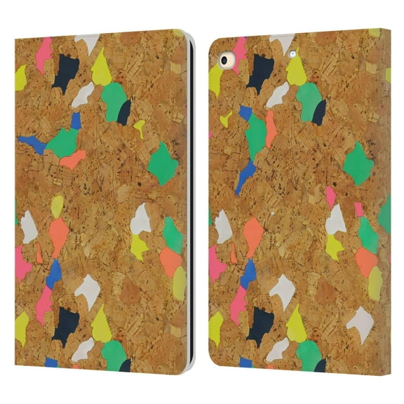 Head Case Designs Officially Licensed Ninola Modern 2 Colorful Leather Book Wallet Case Cover Compatible with Apple iPad 9.7 2017 / iPad 9.7 2018