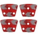 thumbnail image 1 of 4X 30 Grit Disco de Almohadilla de Pulido de Piso de Diamante Trapezoidal Raspador de Enlace de Metal para Retirar Las Juntas de Las Manchas Adhesivas, 1 of 5