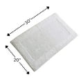 thumbnail image 2 of Knightsbridge Naples 220 GSF Non Skid Back Bath Rug 20 x 30 - White, 2 of 2