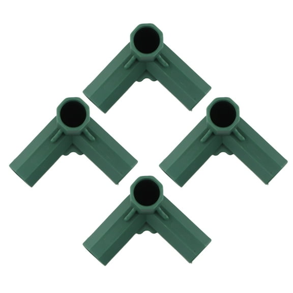 Plastic Structure Connectors Green Outdoor Garden Greenhouse Pole Joints Adapter A Smile Home