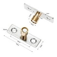 thumbnail image 2 of MYG 2pcs Wooden Door Sliding Guide Locator Stopper Cabinet Drawer Slides Hardware, 2 of 9