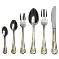 thumbnail image 6 of 75-Piece Venezia Collection Gold Flatware Serving Set - Set for 12, 6 of 7