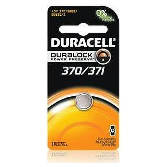 5 370/371 Duracell Silver Oxide Batteries (AG6, D370, D371, G64, SR69, SR920W)