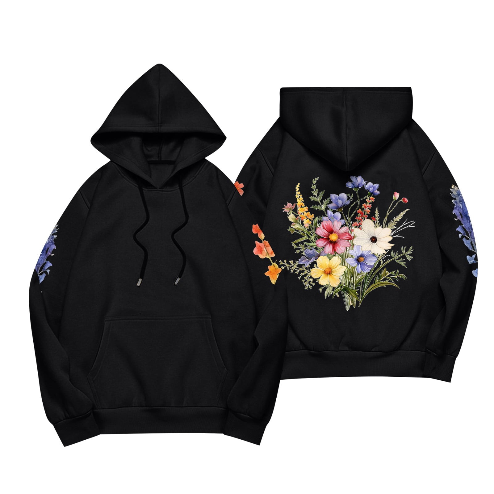 \"Embroidery Hoodie 闇 Limited\" Amazon.com: MFCT Men's Orchard Embroidery Hoodie [Small
