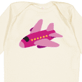 thumbnail image 4 of Inktastic Girls Pink Airplane Pilot Girls Long Sleeve Baby Bodysuit, 4 of 5