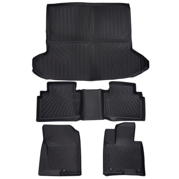 maXpeedingrods Floor Mats Cargo Trunk Liner Set for Hyundai Tucson 2022 2023 2024, All-Weather TPE Rubber Tucson Accessories Car Mats, Cargo with Standard Audio System Only, Black