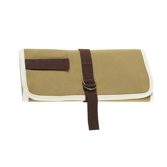 RENACLIPY Portable Canvas Utensil Organizer Bag for Hanging Flatware Storage, Ideal for Outdoor Camping, BBQ, Picnic Use