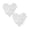 White*2, variant on 100 Pcs Glow in The Dark Luminous Star Stickers, Stickers with Adhesive Pads, Plastic Luminous Fluorescent 3D Glowing Star for Room Decor 3x3cm