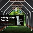thumbnail image 6 of KING BIRD 10' x 20' Heavy Duty Carport Anti-Snow Outdoor Upgraded High Peak Storage Shelter with Reinforced Ground Bars, 6 of 9