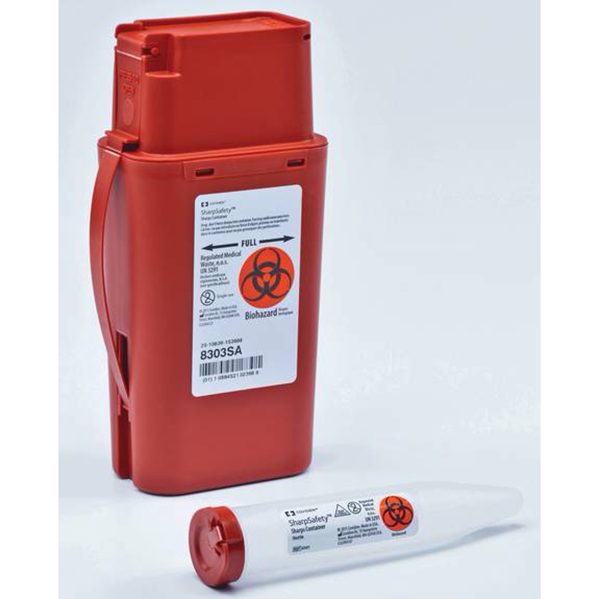 Sharps Container, 1 Quart, SharpSafety Transport Container, 8303SA - Each