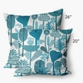 thumbnail image 3 of Simply Daisy 26 in x 26 in Scandinavian Blue Polyester Throw Pillow, 3 of 3