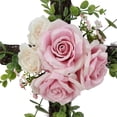 thumbnail image 2 of Mainstays 22 in Outdoor Rose Twig Cross Artificial Flower, Pink, 2 of 8